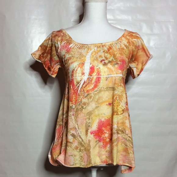 Jane Ashley Orange top BOX01 - Picture 3 of 5